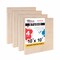 Unfinished Cradled Wood Panels for Painting, 4 Pack of 10x10 inch - Studio Birch Wooden Canvas Boards 3/4" Deep - Mixed-Media Craft, Acrylic, Oil, Encaustic, Paint Pouring Panel Board